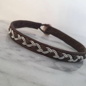 Lapland Sami-armband, rendierleer, op maat gemaakt