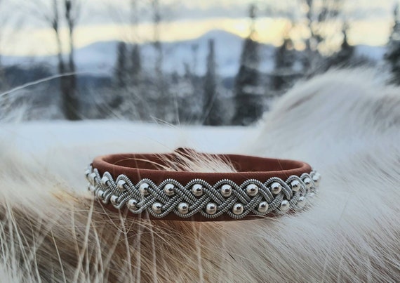 Pulsera Sami de Laponia, piel de reno, hecha a medida