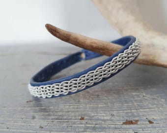 Lapland Sami Bracelet, Reindeer leather, Custom made