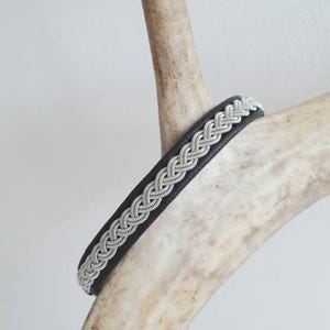 Lapland Sami Bracelet, Reindeer leather, Custom made