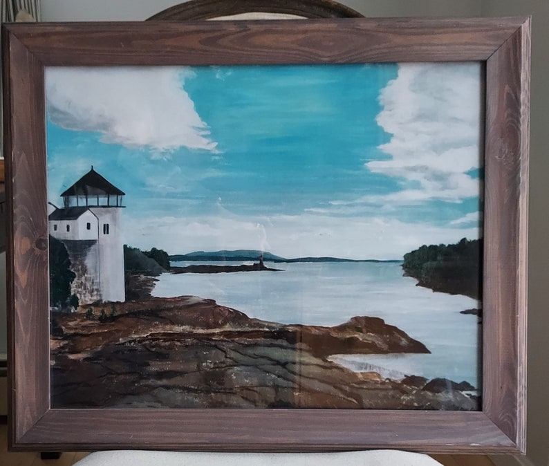 Lighthouse at East Blue Hill, Maine Etsy