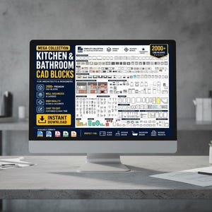 2000+ CAD Blocks Bundle, AutoCAD Furniture Library with DWG Files