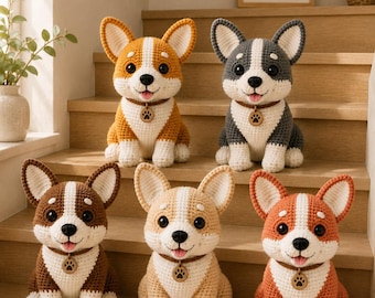 Amigurumi Corgi Crochet Pattern | Step-by-Step Dog Toy Tutorial (PDF Download)