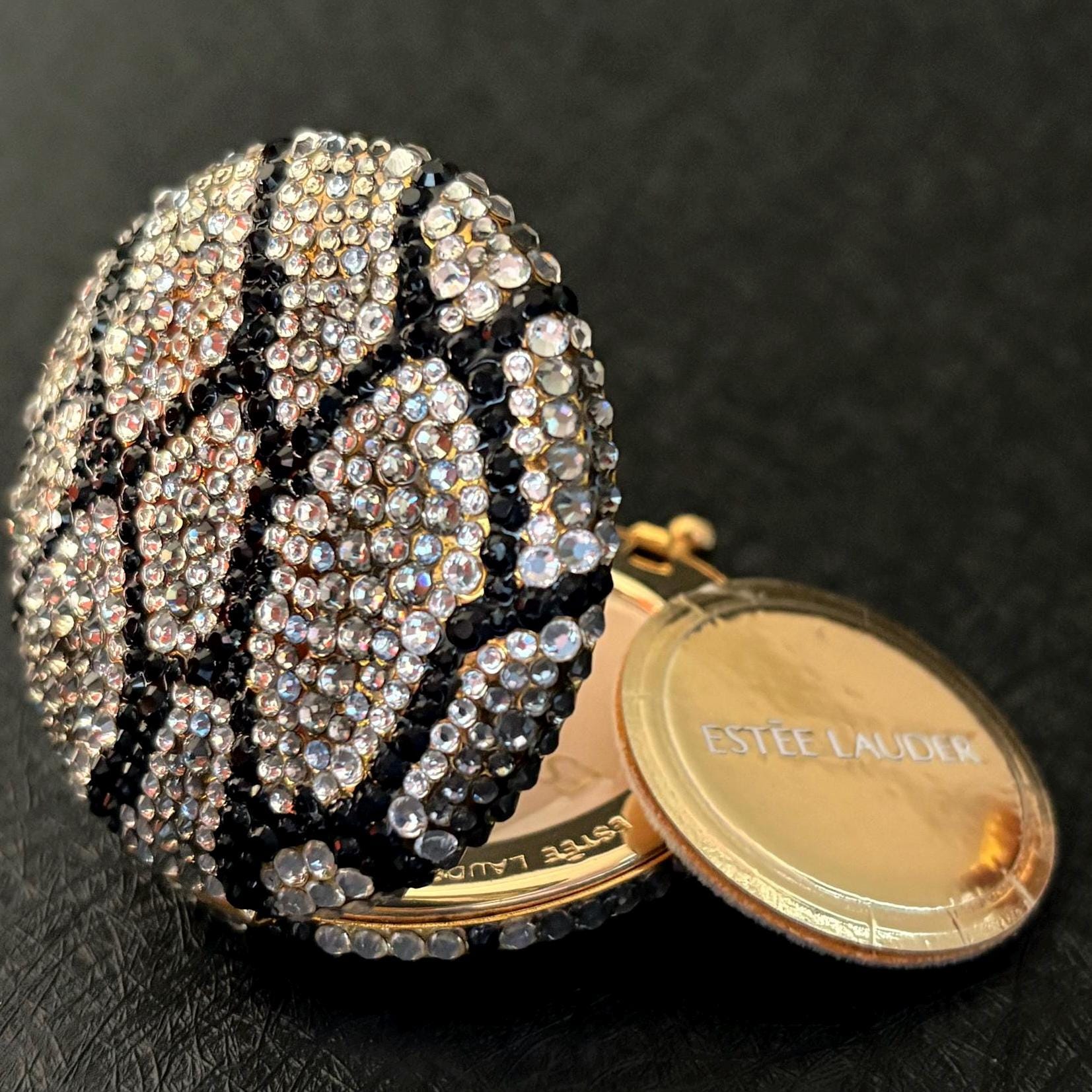 Estee Lauder Powder Compact With Rhinestones - Etsy