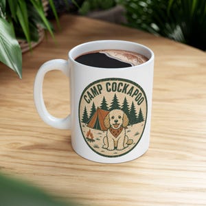 Camping Patch Campfire Tent Mug | Outdoor Adventure Ceramic Mug