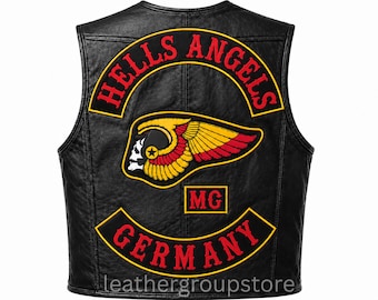 Hells Angels Germany MC Lederweste | Motorradclub-Bekleidung für Herren