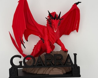 Custom 3D Printed Dragon Statue – Personalized PLA Collectible (5" H)