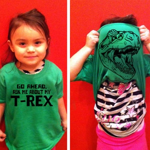 Ask Me About My T-Rex T-Shirt Funny Dinosaur Dino Costume Geek Tee Shirt Tshirt Mens Womens Youth KIDS S-5Xl Great Gift Idea