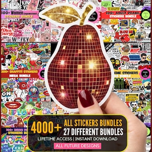 3500+ Mega Sticker Bundle PNG, Kindle Stickers, Funny Meme, Graffiti, Love, Inspirational, Prank, Bible, Digital Sticker Pack