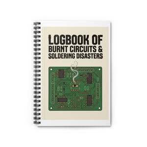 Caderno de Engenharia Divertido, Diário de Estudante de Mecatrônica, Diário de Programação em C#, Caderno de Esboços de Projeto de Circuitos, Diário de Humor para Laboratório de Tecnologia, Presente STEM