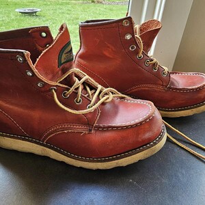 靴 2012s Redwing 875 Irish Setter us made Vintage Red Wing 875 Irish Setter Moc Toe Boots 03/1991