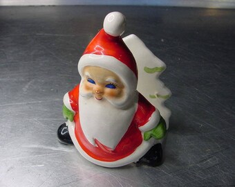 Santa Vintage LEFTON  Santa Claus Napkin Holder 1960s Christmas