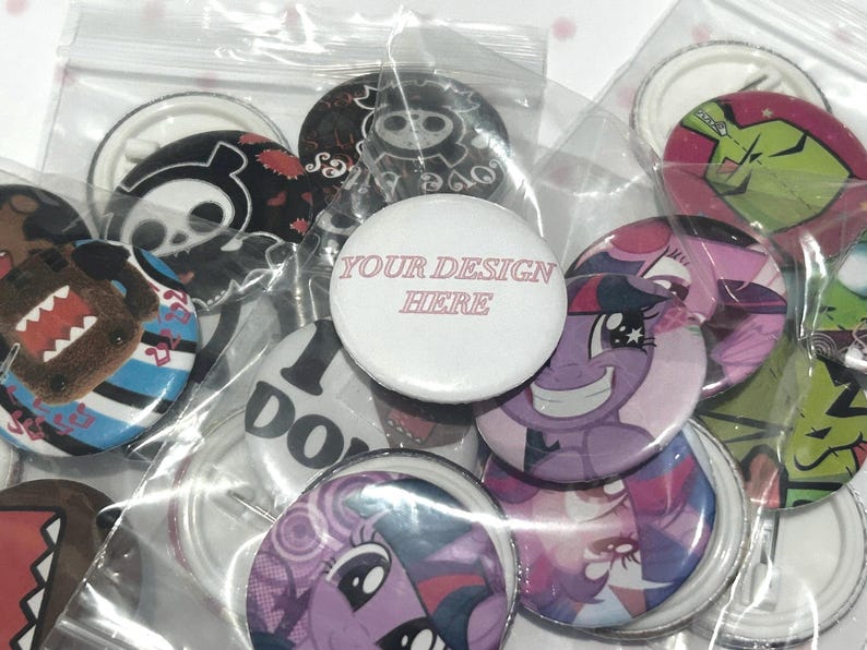 Custom Made 37mm Button Badge / Pins - Etsy Ireland