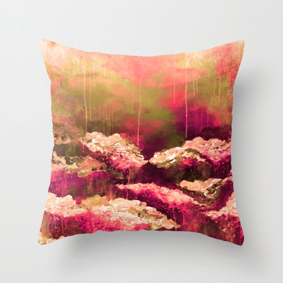 ROSE COLORED LIFE 2 Decorative Burgundy FALL EMPORIUM PILLOWS AND MORE