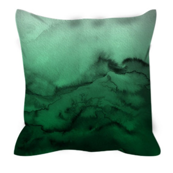 Ombre Watercolor Art Suede Throw Pillow FALL EMPORIUM PILLOWS AND MORE