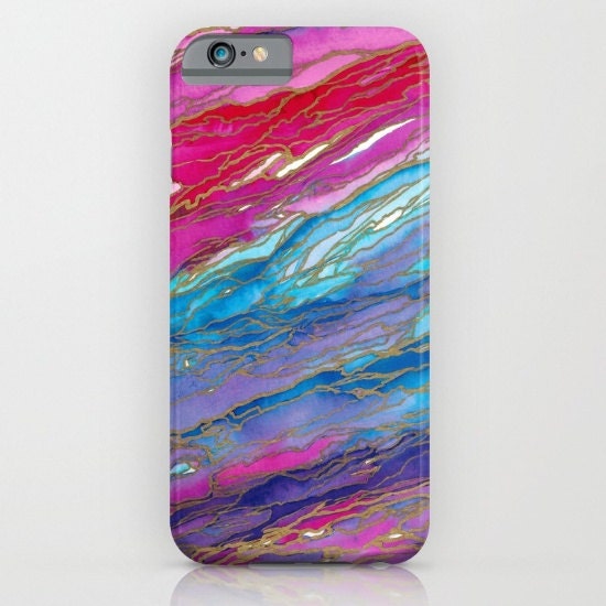 Agate Magic Red Aqua Pink Lavender Girly Iphone 14 Pro Max Iphone 13 Case Samsung Galaxy S21 S22 Case Marble Geode Swirl Abstract Watercolor