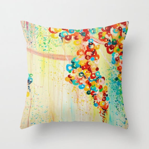 Items similar to SUMMER IN BLOOM Decorative Throw Pillow 16x16 18x18