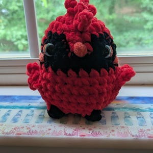 Handmade Cardinal - Crochet