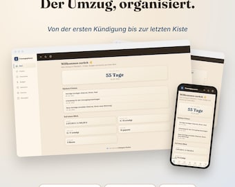 Digital Moving Planner | Interactive Moving Checklist | Deadlines, Cost Calculator, Cancellation QR Cards | Digital Download | Moving Planner