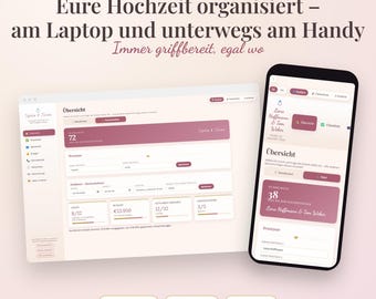 Wedding Planner | Interactive Wedding Planner | Guest List | Seating Chart | Planning & Organization | Digital Download