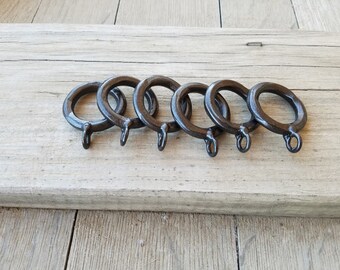 Ready To Ship 5 Warm Silver 1 3 4 Curtain Rings Handforged Etsy