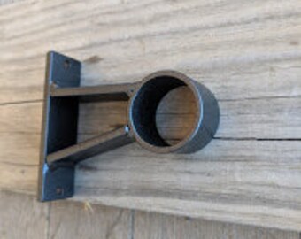 New Double Rod Brackets 1 Ea Handmade Heavy Duty Iron Double Etsy