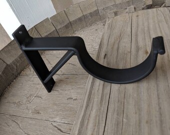 3 Rod Iron Bracketswood Pole Drape Rod Bracket Etsy