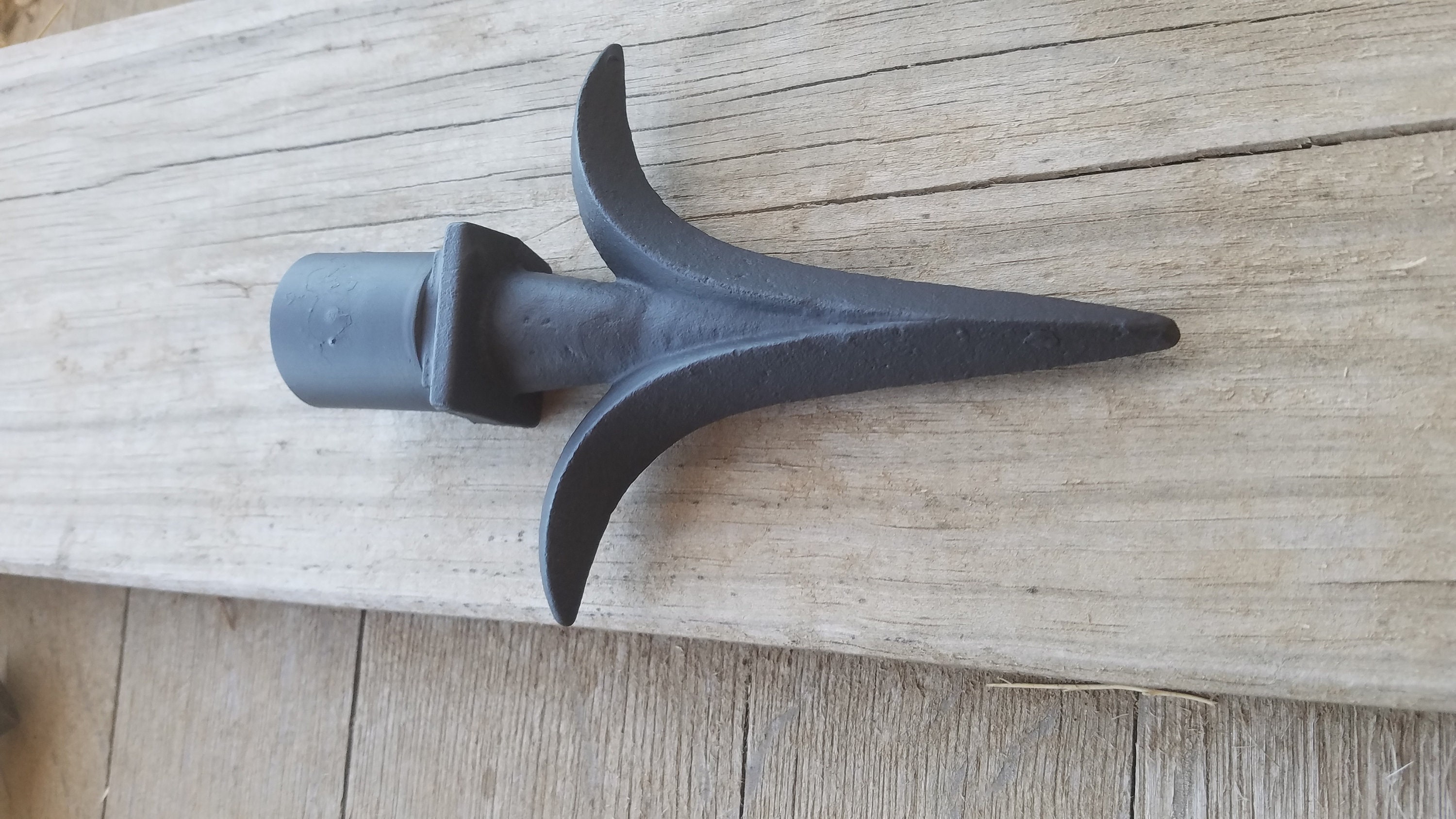 Black Spear Iron Finial for 1" Iron Drapery Rod,Curtain Rod Hardware 