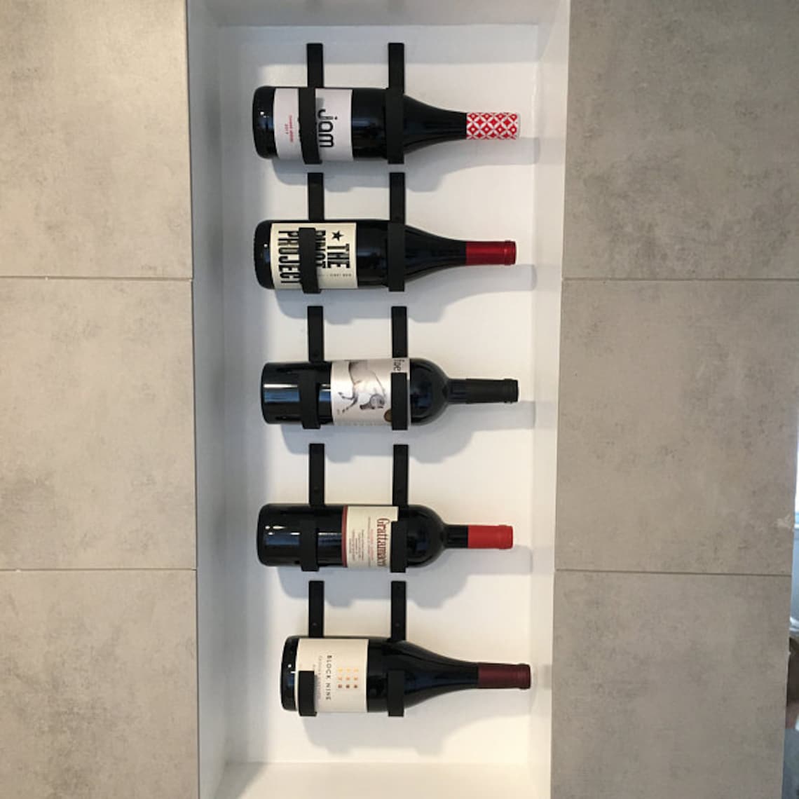 Large Wine Bottle Brackets Wall Hook for Wine Bottle 1.5 LT Etsy