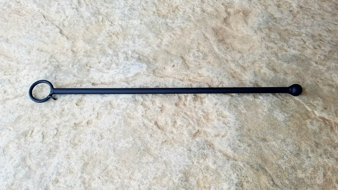 Iron Baton Hand Made, Wrought Iron Drapery Baton, Drapery Ring Iron ...