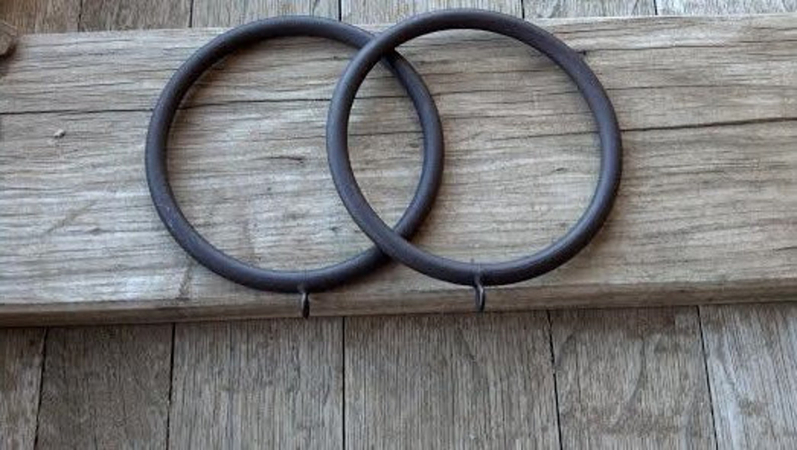 Extra Large Rustic Iron Rings Curtain/ Drapery Rings With Etsy