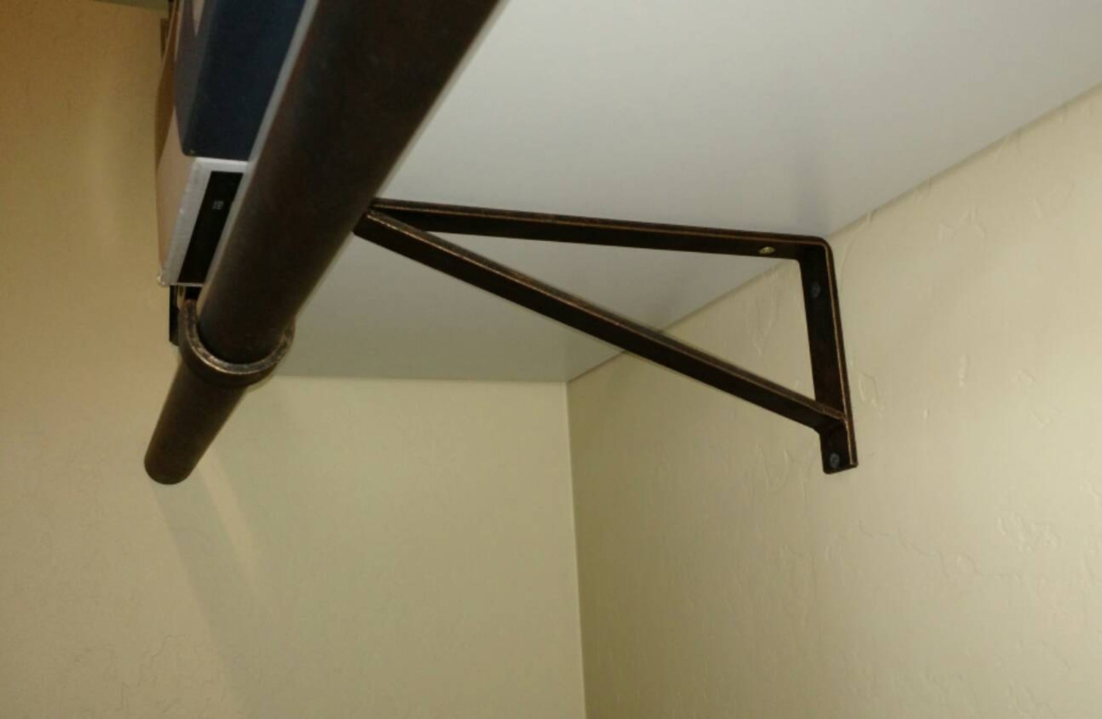 Shelf Wall Bracket, Closet Rod Heavy Duty Bracket 1EA Rod Bracket