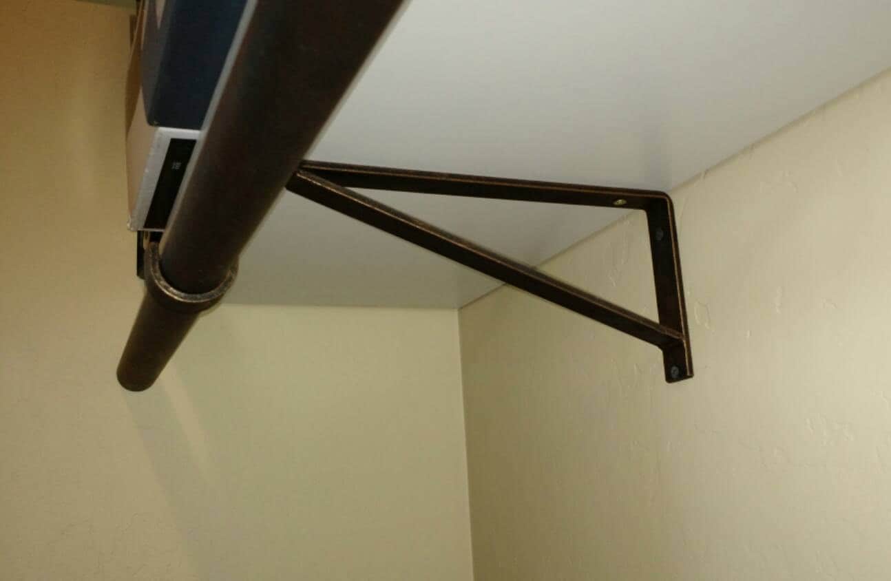 Shelf Wall Bracket Closet Rod Heavy Duty Bracket 1EA Rod Etsy