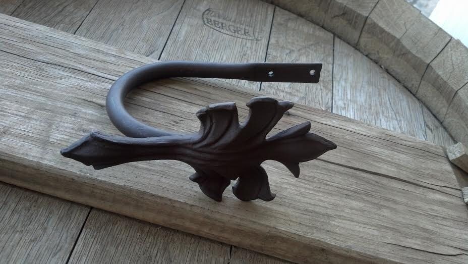 Tuscany Rustic Decor Drapery Tieback Swag Holder Large Grape Etsy