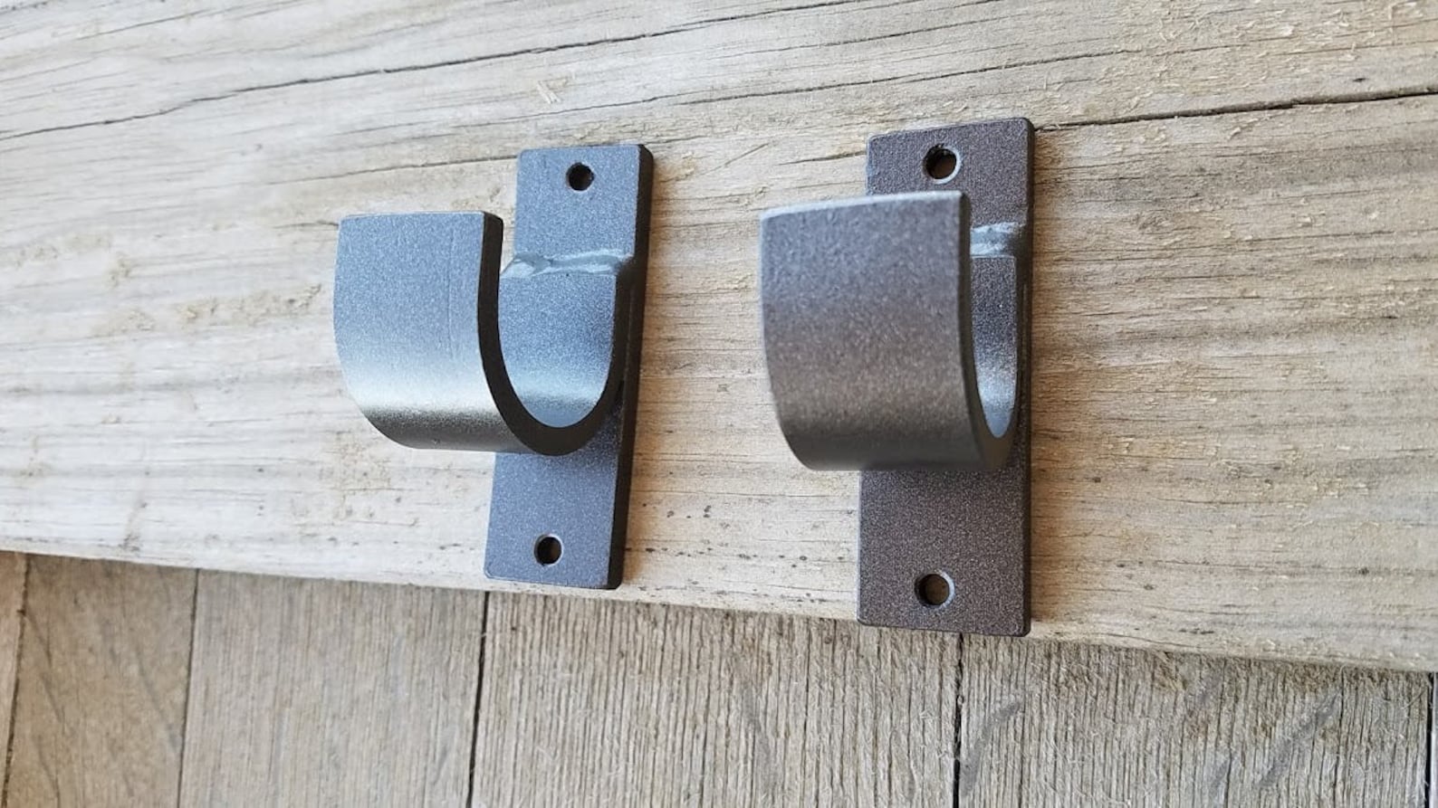 Iron Brackets Wall Brackets for Round Rod 1ea Custom Etsy