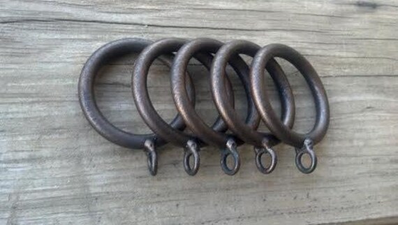 1 1 2 X 1 4 Id Iron Drapery Rings Iron Etsy