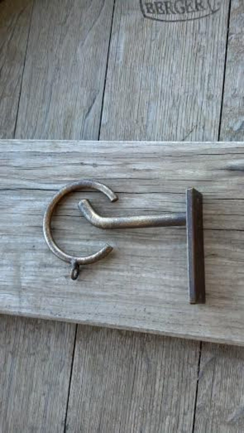 SB213 By-Pass Bracket for Iron Rod Window Treatments Hand Crafted Brackets For Iron 1-Way Drapes Drapery Curtain Rod Rods.
