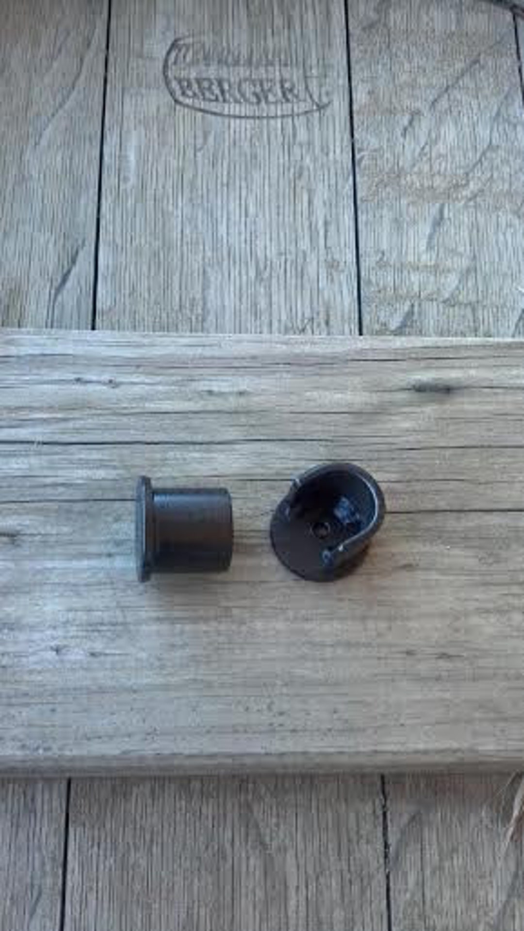 Rod Iron Sockets Hand Made, Wood Pole Sockets (1-PAIR) Iron Rod Sockets ...