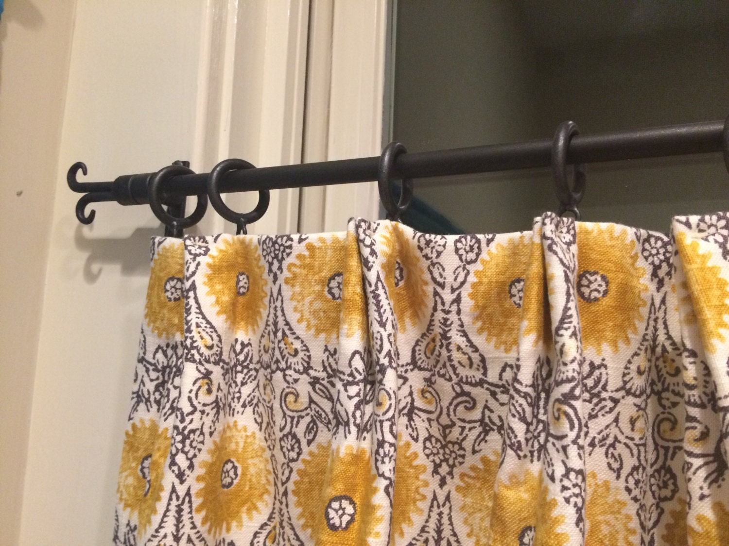 Cafe Curtain Rod Cafe Iron Rod Forged Iron Cafe Curtain Rod - Etsy UK