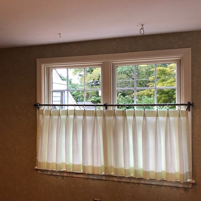 Iron Cafe Curtain Rod 1/2'' Round Petite Cafe Iron Etsy