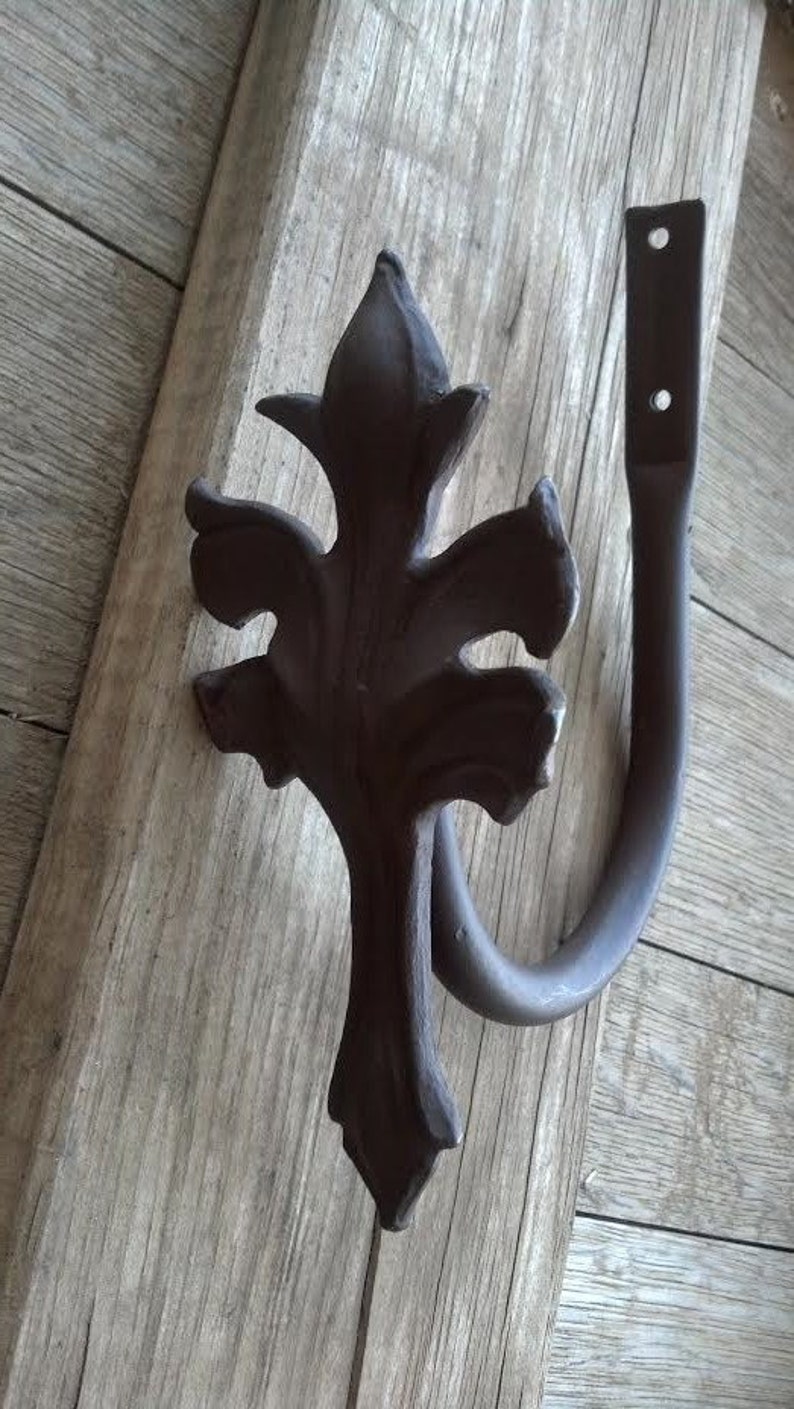 Tuscany Rustic Decor drapery tieback Swag Holder Large Grape Etsy