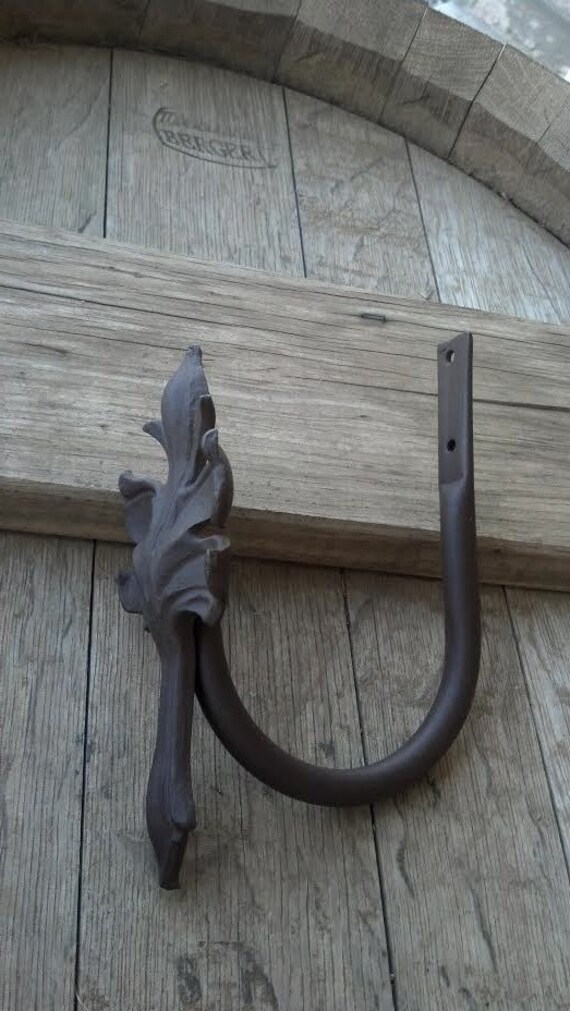 Tuscany Rustic Decor Drapery Tieback Swag Holder Large Grape Etsy