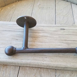 Wrought Iron Rustic bathroom décor, 1-each  Iron Bathroom paper holder, Iron toilet paper Holder, Iron bathroom décor