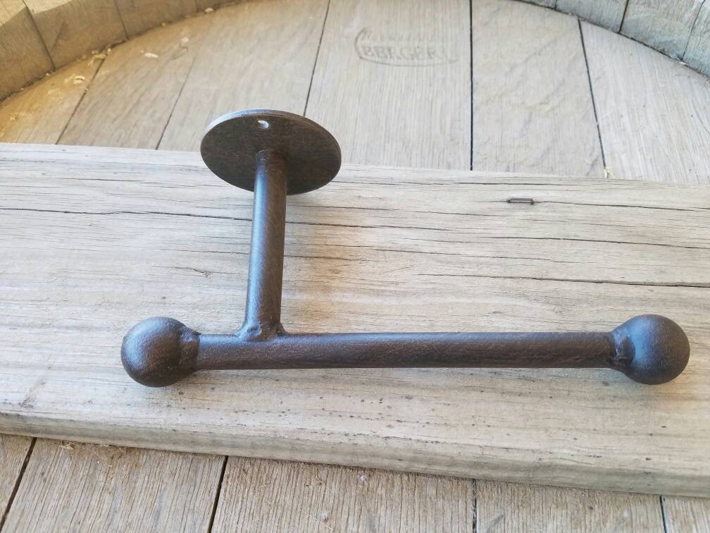 Wrought Iron Rustic bathroom decor Iron Bathroom paper Etsy