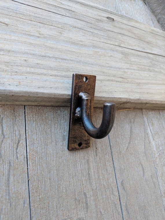 Forged Brackets Wood Pole Iron Bracket 1 Each Drapery Etsy