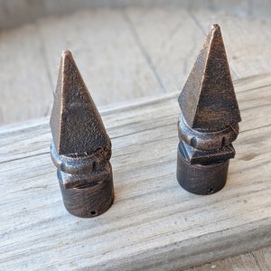 Medieval - 1-ea Drapery Rod Finials, Drapery Hardware Decorative Window ...