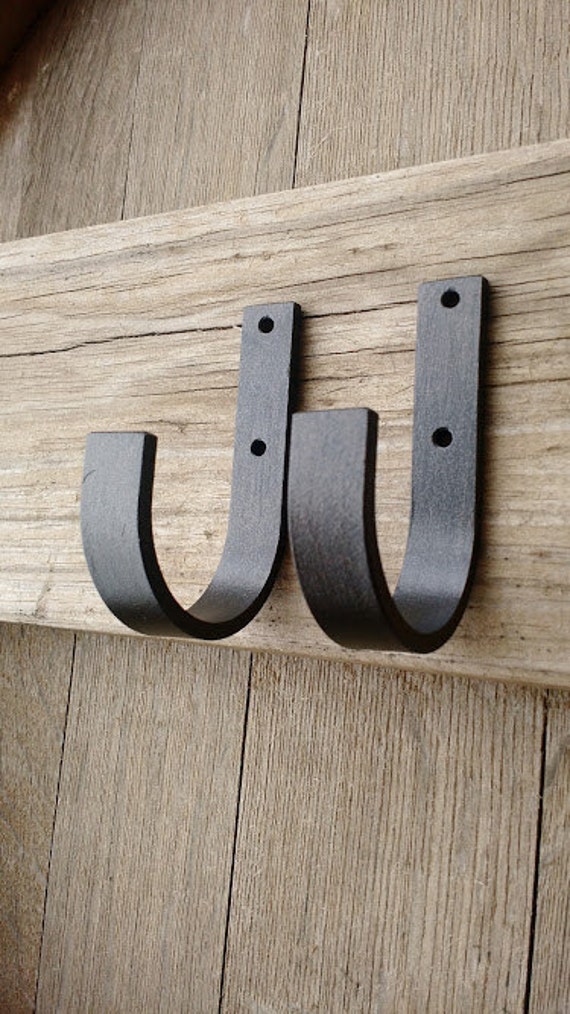 2-pack or 3-pack 3-1/2'' X2'' Large Wall Hook Industrial Iron Hook, Kids  Room Hooks, Organizing Hooks, Medal Hooks, Mudroom Hooks, Hat Hook 