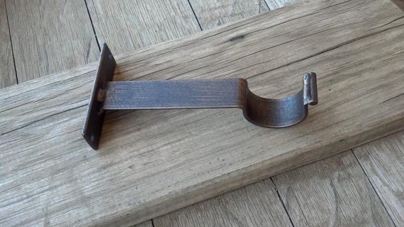 Iron Rod Brackets Low Profile Round Rod Brackets 1 Ea Etsy