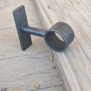 Wrought Iron Drapery Bracket Ceiling & Wall Bracket, (Sold as 1 ea) Special 2'' Clearance, Single Drape, Curtain Rod, Heavy Duty  Bracket *
