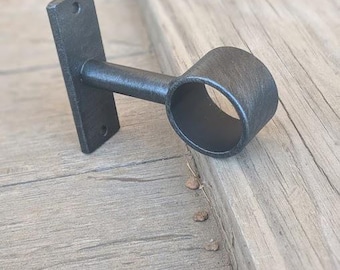 Wrought Iron Drapery Bracket Ceiling & Wall Bracket, (Sold as 1 ea) Special 2'' Clearance, Single Drape, Curtain Rod, Heavy Duty  Bracket *